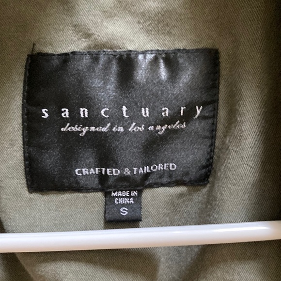 Sanctuary Olive Green Sleeveless Vest - Picture 5 of 6